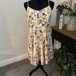 Old Navy Beige Fit and Flare, Spaghetti Adjustable Straps, Women’s Size Large